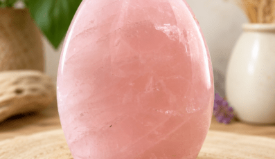 Pierre forme libre Quartz Rose(470g)