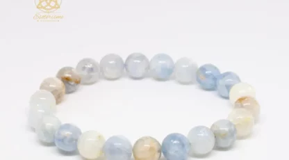 Bracelet Boule 8mm en Célestine A de Madagascar