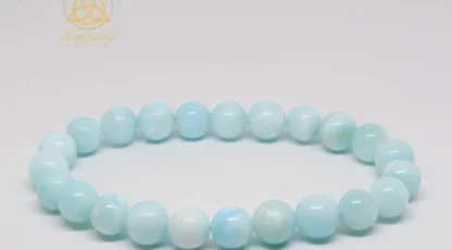 Bracelet boules 8mm en hémimorphite AA des État-Unis