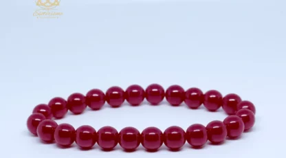 Bracelet boule Rubis chauffé AA