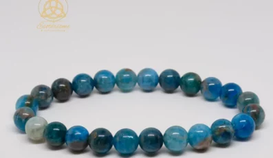 Bracelet Boule Apatite Bleue A+