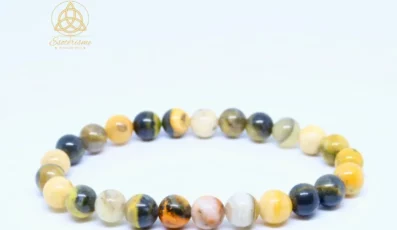 Bracelet boule Jaspe Bumblebee