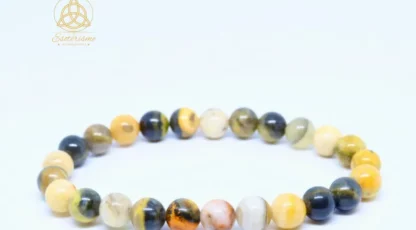 Bracelet boules Jaspe Bumblebee