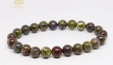Bracelet Boule Jaspe Sang de Dragon 