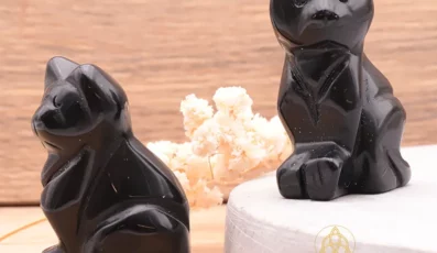 Figurine Chat Obsidienne noire