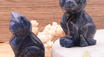 Figurine Chat Sodalite