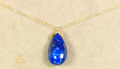 Pendentif Goute Sautoir lapis lazuli AB