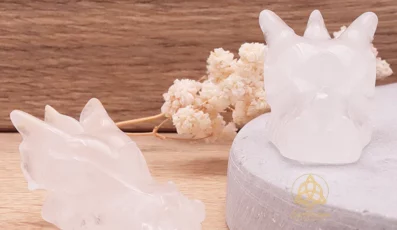 Tête de Dragon Cristal de Roche