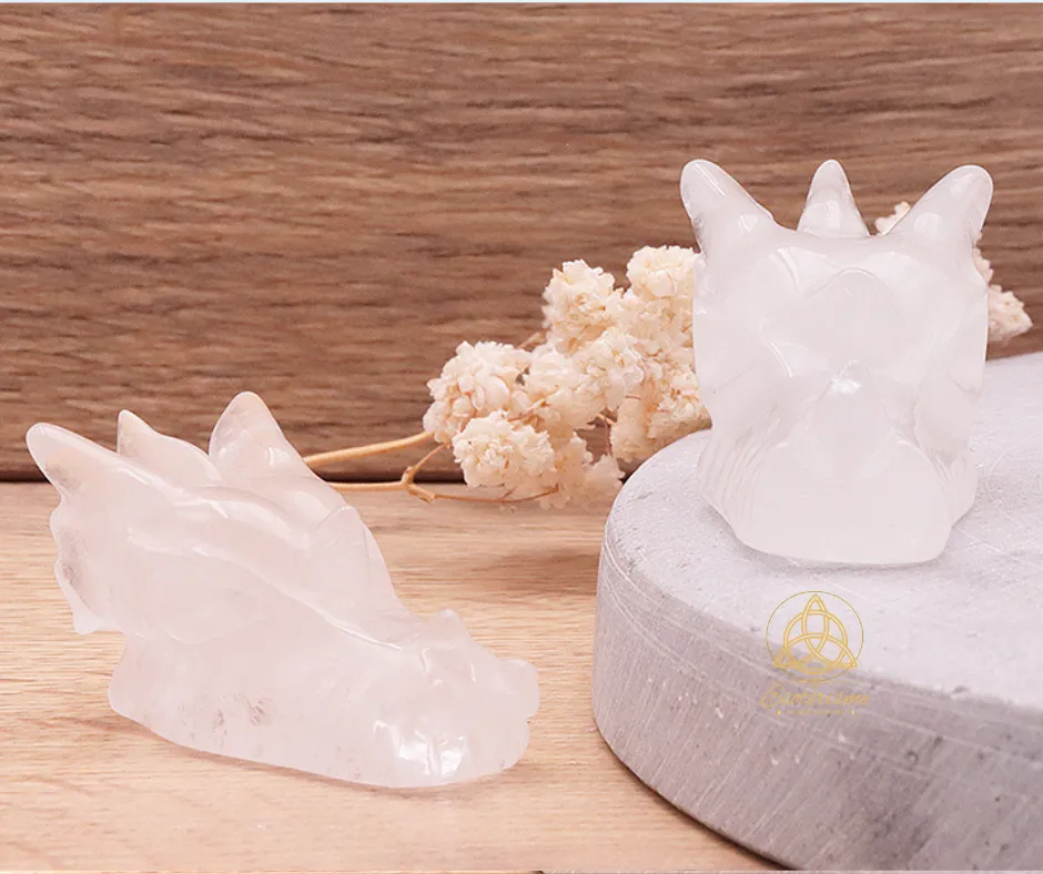 Tête de dragon cristal de roche