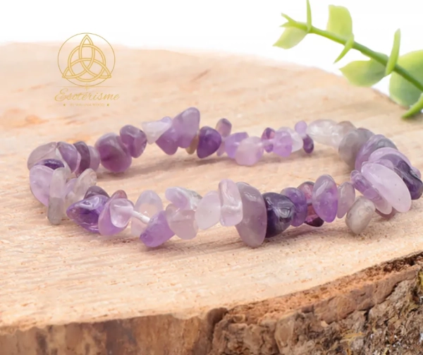 bracelet baroque Amethyste rubanée