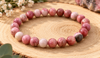 Bracelet boule Rhodonite