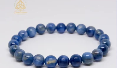Bracelet boule Cyanite bleue 