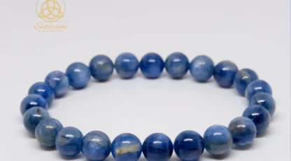 Bracelet boules Cyanite bleue AA