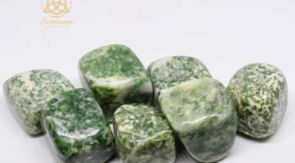 Pierre roulée agate arbre cubique AB des Indes