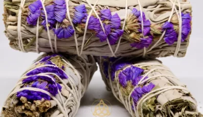 Sauge blanche et lavande de mer pourpre