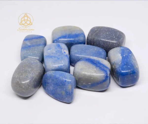 pierre roulée-cubique-aventurine-bleue-esoterisme-by-william-wood