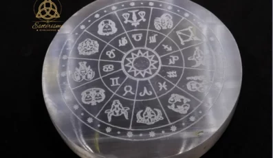 Plaque Sélénite signe astrologique