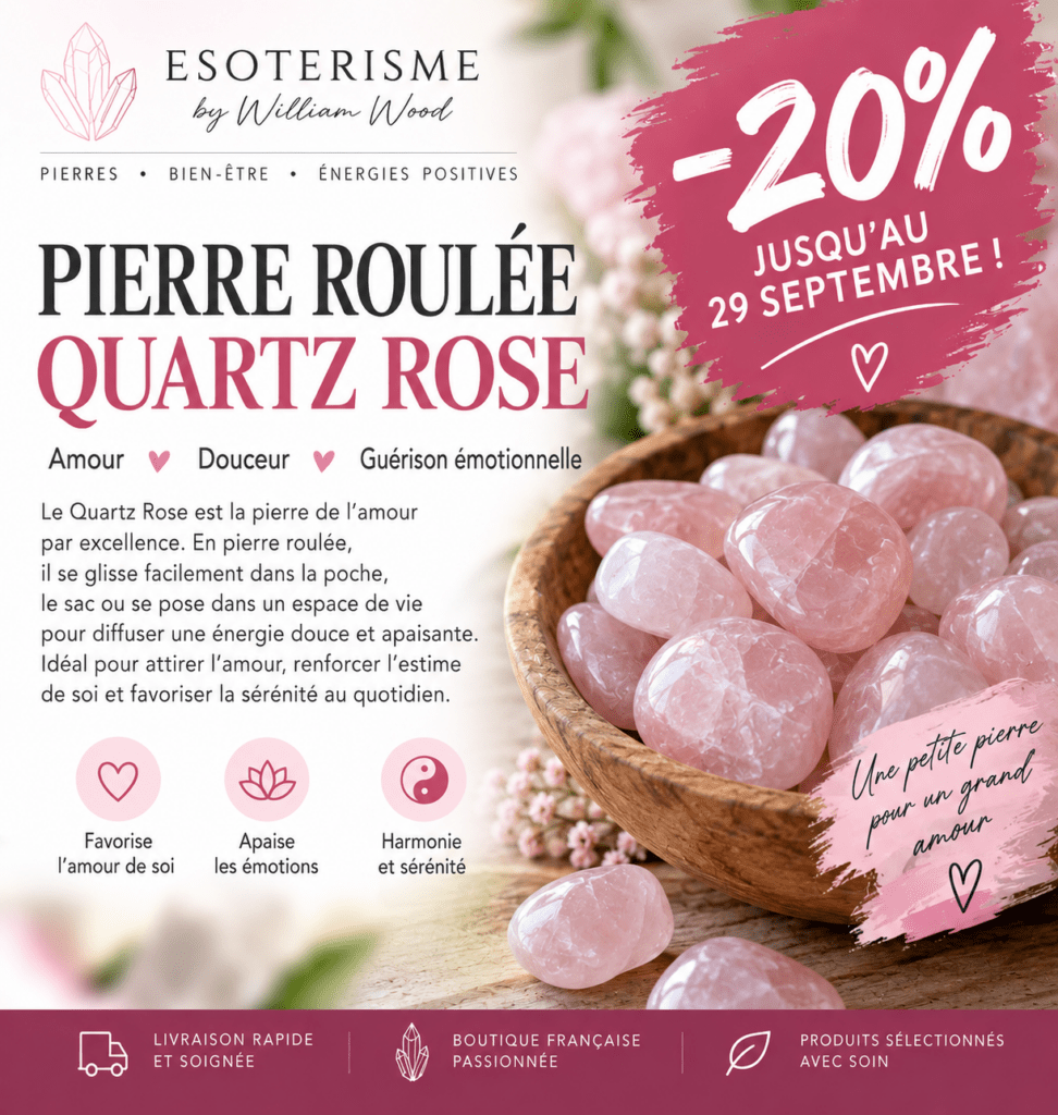 Pierre Roulée Quartz Rose