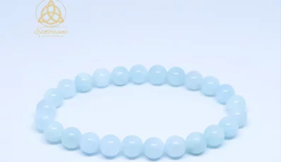 Bracelet boule Aigue-Marine