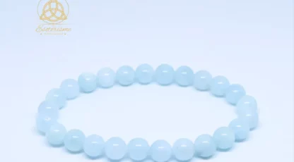 Bracelet boules Aigue Marine 8mm Brésil A