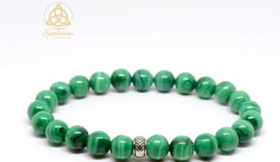 Bracelet boule Malachite Clair