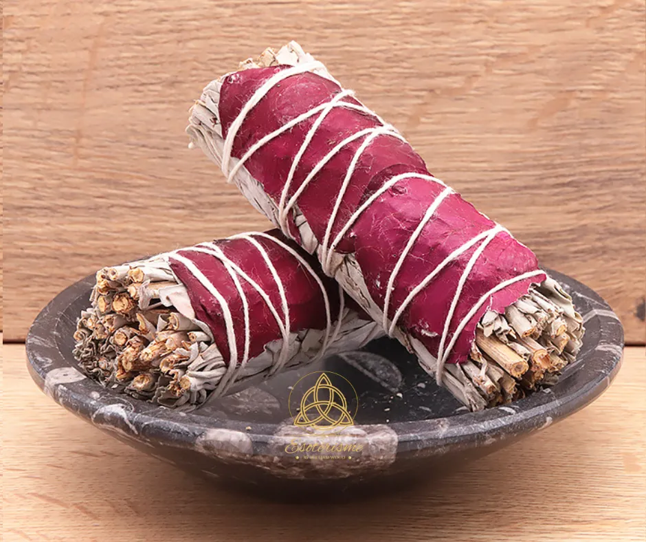 sauge blanche pétale de rose