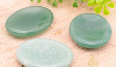 Galet anti stress aventurine verte