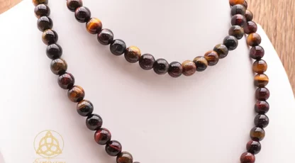 Collier Boules 8mm en Oeil multiple
