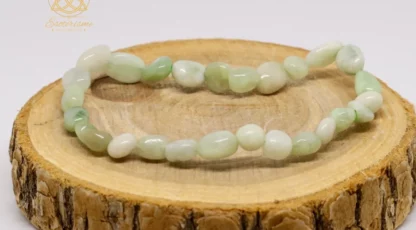 BRACELET PIERRES ROULÉES JADE DE BIRMANIE AB