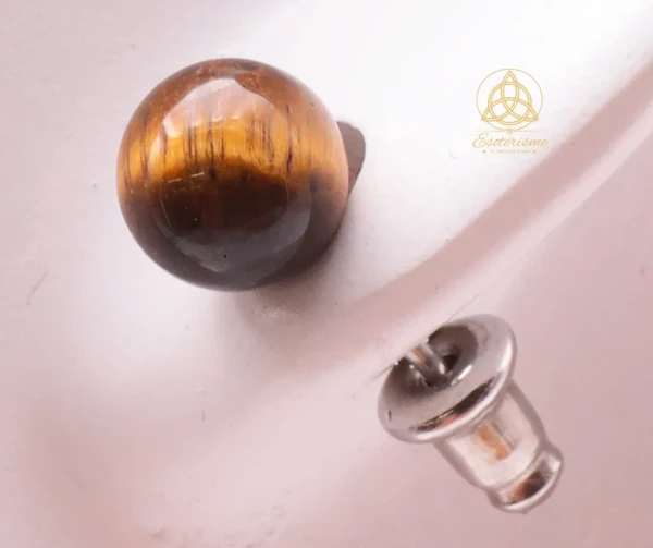 Boucles d'oreille oeil de tigre
