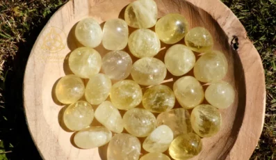 Pierre Roulée Citrine chauffée