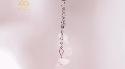 Boucles d’oreille Baroque Quartz rose A