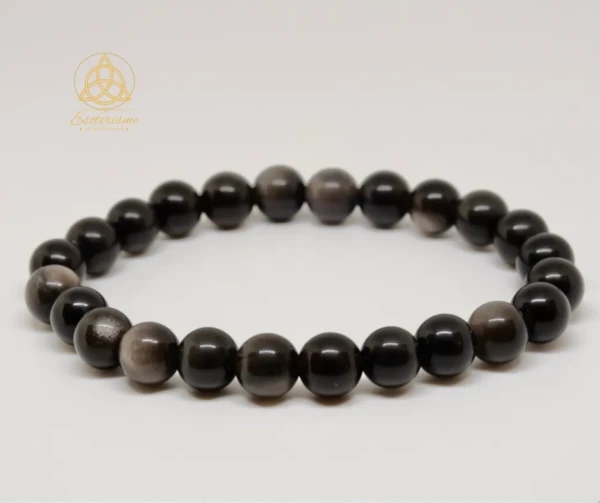 Bracelet-boule- obsidienne-argentée-esoterisme-by-william-wood
