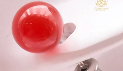 Boucles d’oreilles clou cornaline