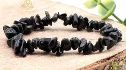Bracelet baroque Obsidienne Œil Céleste