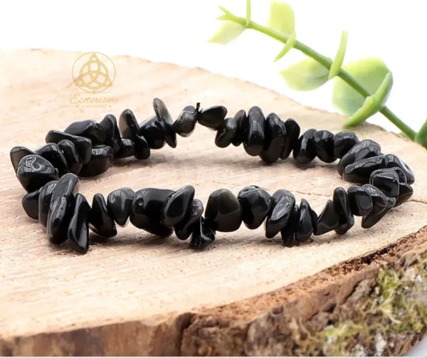 Bracelet baroque Obsidienne Œil Céleste