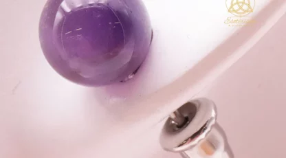 Boucles d’oreille clou en Amethyste 8mm
