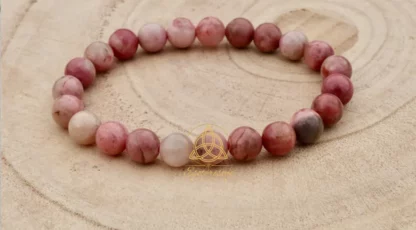 Bracelet boules Rhodonite
