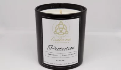 Bougie parfumée obsidienne noire