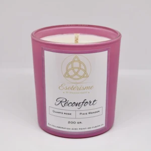bougie parfumée quartz rose