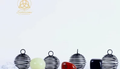 Cage en spirale pour pierre roulée