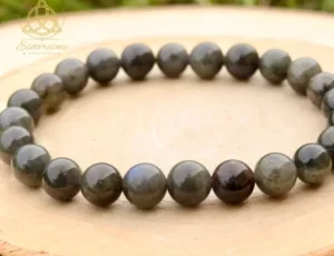 Bracelet Labradorite noire A de Madagascar