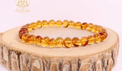 bracelet en ambre cognac AA+