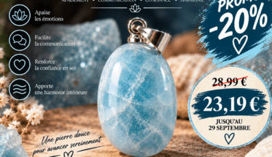 Pendentif aigue marine