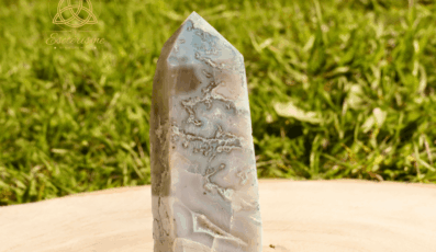 Pointe agate arbre polie (104g M3)