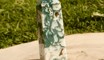 Pointe polie agate arbre (104g M2)