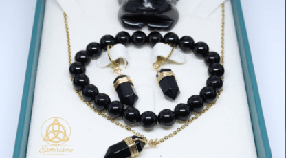 Coffret de Noël Obsidienne noire pour les femmes : Protection