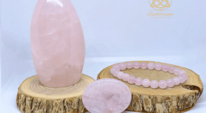 Ensemble de Noël Bien-être quartz rose