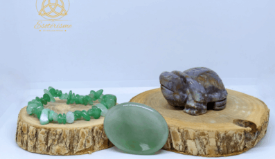 Ensemble Pour Noël en Aventurine verte et agate mousse pour Homme : l&rsquo;abondance