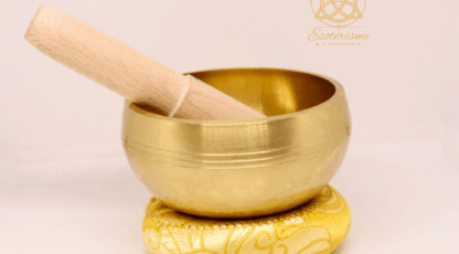 BOL TIBÉTAIN COUSSIN JAUNE